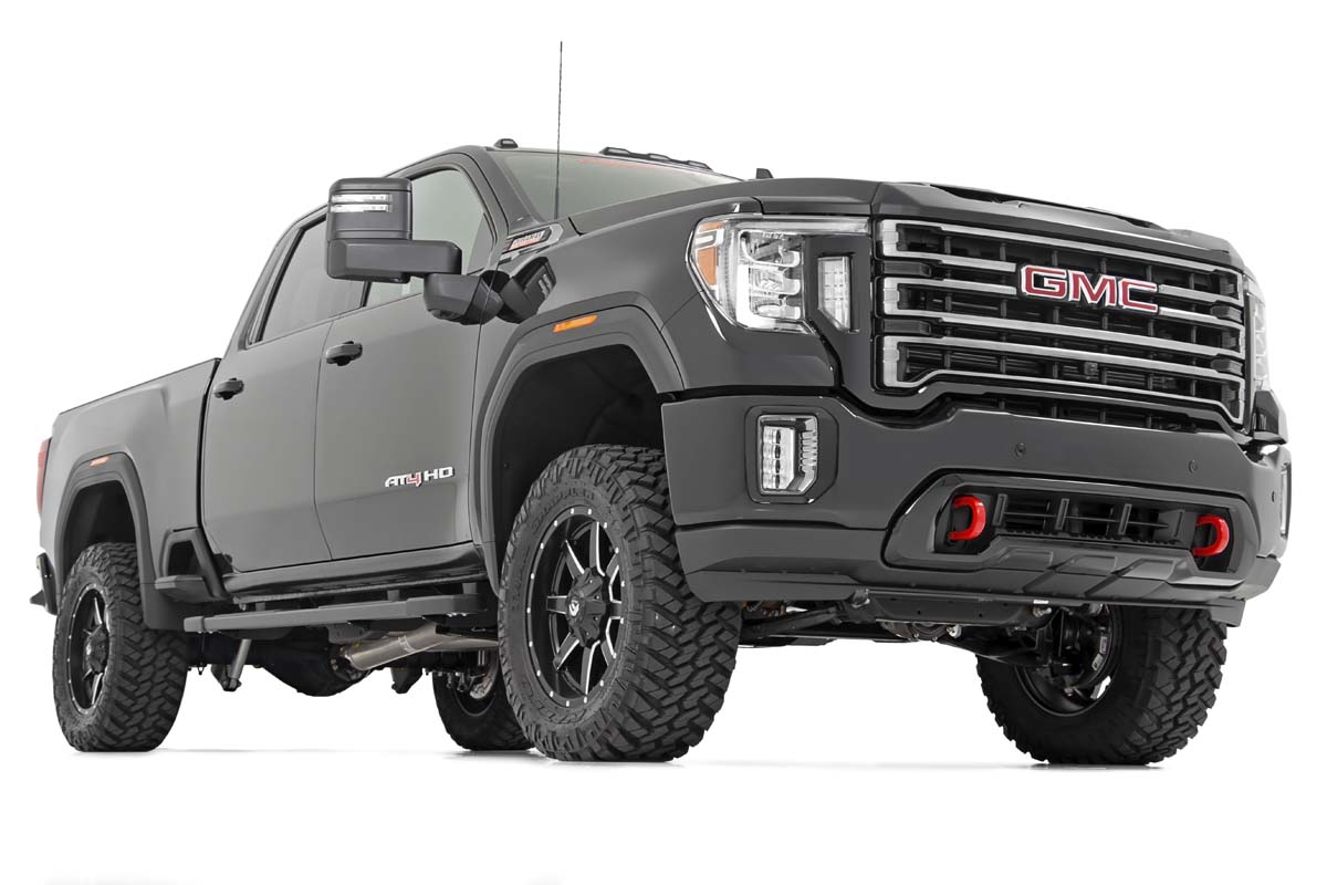 GMC Sierra 2500 HD Suspension Lift Kit - Front + Rear - Rough Country - 3 Inch Lift Kit with UCAs and Overloads - '20-'24